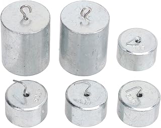 Lab Weight Set for Accurate Measurement, Durable Plated Steel Weights with Hanger Storage Box for Laboratory Use