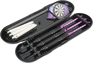 Fabater Professional Steel Tip Darts Set 3Pcs, 22g Stainless Steel Darts with Nonslip Grip, Portable Tool with Storage Case for Beginners & Professional Players