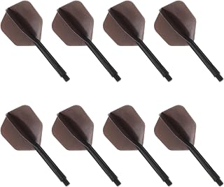 8pcs Universal Dart Wings Replacement Black PVC for Balance