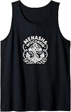 Menasha Wisconsin Cute Anchor Nautical Boating Tank Top