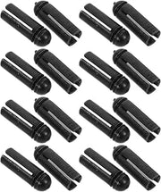 6pcs Black Aluminum Alloy Dart Flight Protectors for Wings