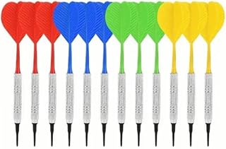 Soft Tip Darts Set 12 Pcs for Beginners Adults Game Room