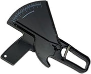 Accurate Skin Fold Caliper Tool for Individual Fitness, Black