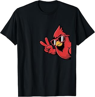 Cardinal Art for Men Women Kids Northern Cardinal Lovers T-Shirt