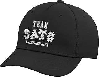 Team SATO Lifetime Member Family Last Name Adjustable Baseball Hat