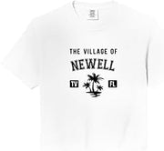 The Village of Newell Classic Style Palm Trees Design Comfort Colors Crop Top