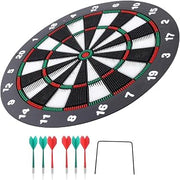 Dartboard 42cm with Soft Tips and Reusable Design