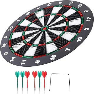 Dartboard 42cm with Soft Tips and Reusable Design
