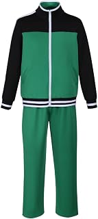 Sato Kazuma Cosplay Costume Green Sportswear Suit