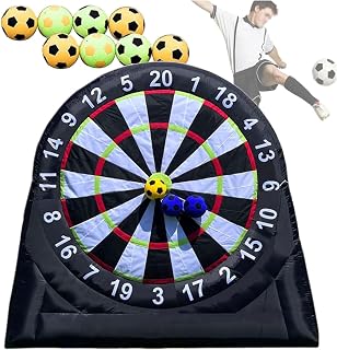 Giant Inflatable Dart Board for Adults, Outdoor Yard Games with 8 Sticky Balls, Soccer Tennis Golf Fun, Carnival Backyard Party & Lawn Sports A-4M/13FT