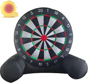 Giant Outdoor Inflatable Soccer Darts Board Inflatable Football Darts Kick Goal Game with 8pcs Soccer Balls& Built-in Blower for School Gym Camp Yard Sport Game B-4M/13FT