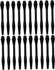 Kichvoe 60pcs Soft Tip Dart Replacement Parts Nylon Stems Threaded Black