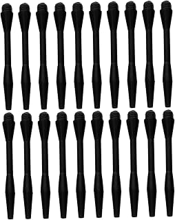 Kichvoe 60pcs Soft Tip Dart Replacement Parts Nylon Stems Threaded Black