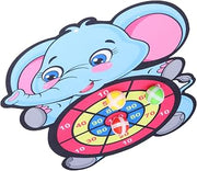 Children Hook and Loop Dartboard Set, Elephant Shape
