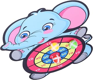 Children Hook and Loop Dartboard Set, Elephant Shape