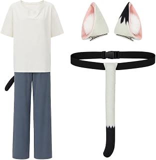 Sato Yaniko Cosplay Yani Neko Costume Tail Headwear Halloween Outfit