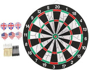 Dartboard Set, Double Sided with Flocking Surface