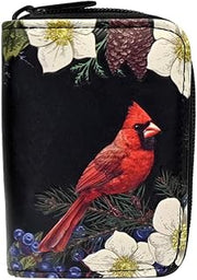 Shag Wear Winter Cardinal Coin Purse Pouch Black