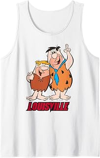 Louisville Cardinals Flintstones White Officially Licensed Tank Top