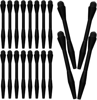 Yardwe 60pcs Short Nylon Dart Shafts Threaded Replacement Stems for Darts
