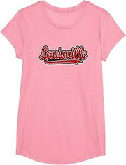 Louisville Cardinals Cursive Officially Licensed T-Shirt