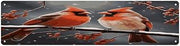 Cute Cardinal Birds Metal Sign Wall Art Decor Hanging Plaque