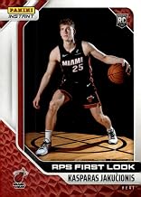 KASPARAS JAKUCIONIS RC 2025-26 Panini Instant RPS 1st Look PR:312 ROOKIE #14 Heat NM-MT Basketball