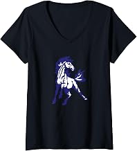 Women's Newell-Fonda Mustangs V-Neck T-Shirt