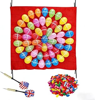 Adult Balloon Dart Set, Mat Target, 500 Balloons & 6 Darts