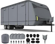 Travel Trailer Cover for Prime Time Avenger 37DBS 2021–2026, Camper Trailer Cover with Reinforced Stitching, Adjustable Straps and Breathable Design