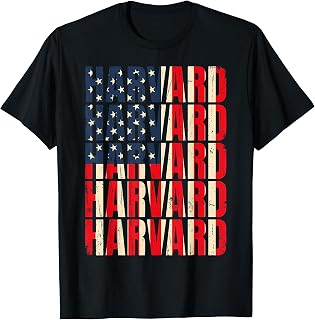 Vintage Harvard Massachusetts MA Women Men Kids T-Shirt