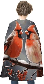 Cute Cardinal Birds Halloween Capes Adult Halloween Cloak