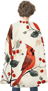 Red Cardinal Bird Halloween Cloak Costume for Adult