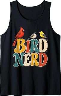 Bird Nerd Birdwatching Cardinal Song Bird Lover Watcher Tank Top