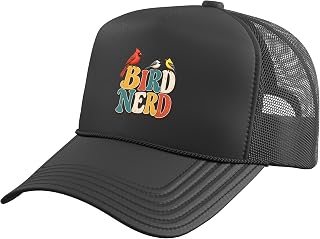 Bird Nerd Birdwatching Cardinal Song Bird Lover Watcher Trucker Hat with Adjustable Mesh Back