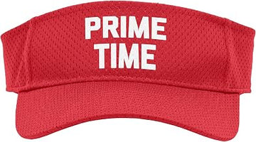 Prime Time T-Shirt Funny Saying Sarcastic Novelty Humor Cool Sport Sun Visor