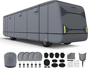 Class A RV Cover for Newell Coach Newell P50 Mid Entry 2013-2026, Full-Coverage Motorhome Cover with 8 Air Vents, Camper Storage Cover for Class A Motorhomes, for Outdoor Storage