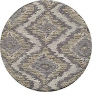 Momeni Rugs Heavenly Collection, Hand Tufted Transitional Area Rug, 4' Round, Grey
