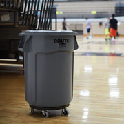 Rubbermaid Commercial Products BRUTE Dolly Black Fits 20 gallon, 32 gallon, 44 gallon, and 55 gallon BRUTE Containers, for Restaurants/Back of House/Offices/Warehouses/Airports/Commercial Environments view 2
