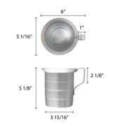 Thunder Group Liquid Measure, 1 Quart, Silver view 2