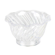 Thunder Group 5 oz plastic swirl dessert dish, clear, comes in dozen