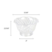 Thunder Group 5 oz plastic swirl dessert dish, clear, comes in dozen view 2