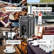 Cambro 250LCD110 Black 2.5 Gal. Beverage Camtainer view 3