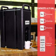 Camtainer 5 Gallon Capacity Black view 2