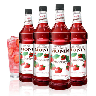 Monin Strawberry, 48-Ounce Packages (Pack of 4)