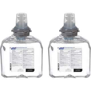 Purell Advanced Hand Sanitizer Foam, Clean Scent, 1200 mL Hand Sanitizer Foam Refill for Purell TFX Touch-Free Dispenser (Pack of 2) - 5392-02