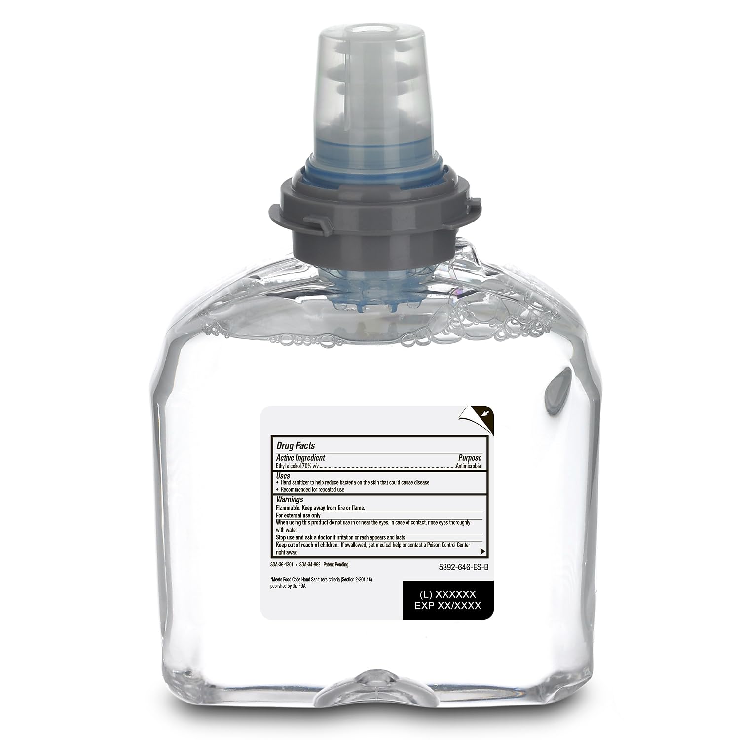 Purell Advanced Hand Sanitizer Foam, Clean Scent, 1200 mL Hand Sanitizer Foam Refill for Purell TFX Touch-Free Dispenser (Pack of 2) - 5392-02 view 2