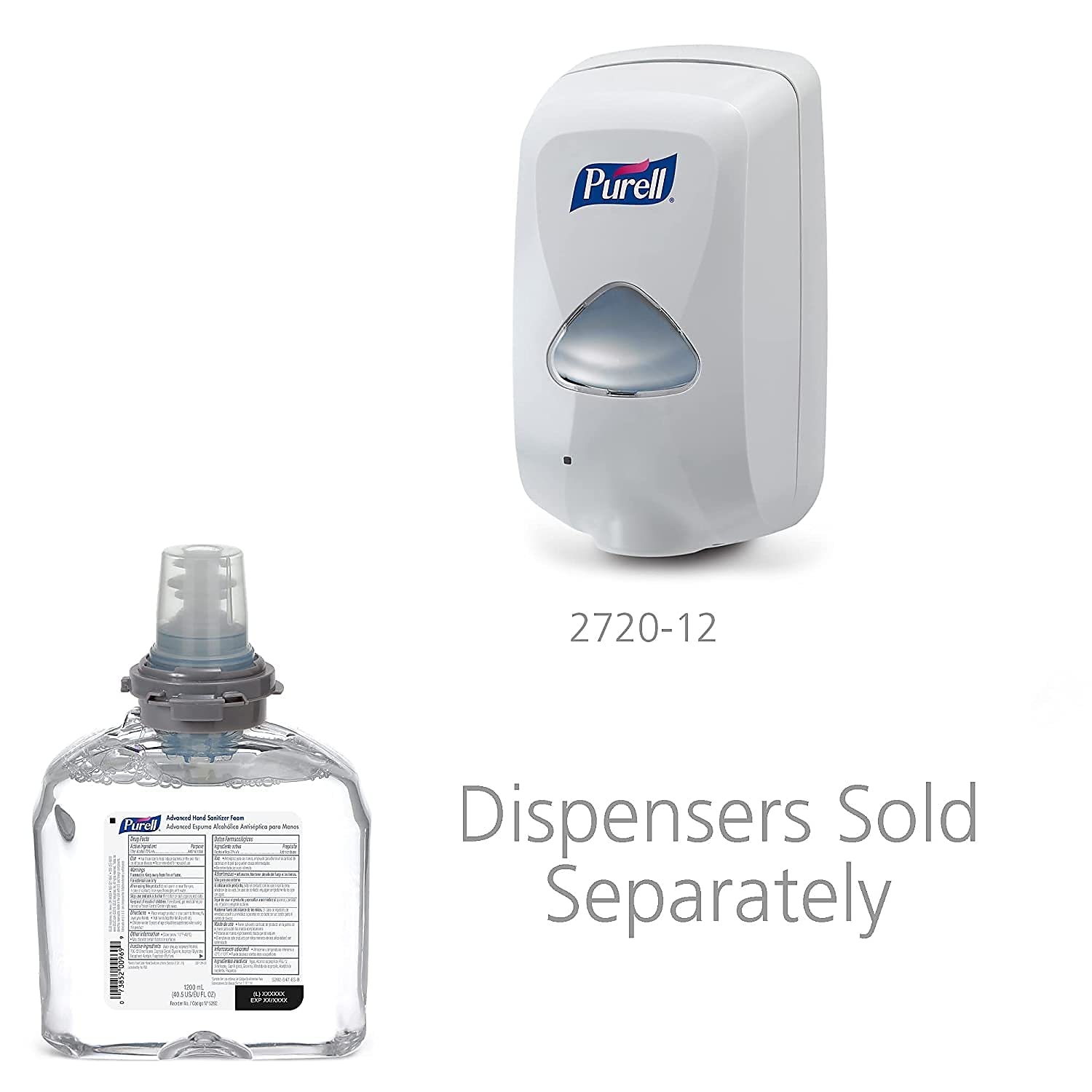 Purell Advanced Hand Sanitizer Foam, Clean Scent, 1200 mL Hand Sanitizer Foam Refill for Purell TFX Touch-Free Dispenser (Pack of 2) - 5392-02 view 4