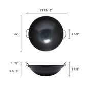 Thunder Group Curved Rim Wok, 21-1/2-Inch view 2
