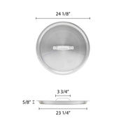 Thunder Group Stock Pot Lid, 140 Quart, Silver view 2